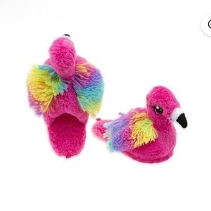 Wonder Nation Flamingo Slipper Girls Plush Size2/3 and 13/1